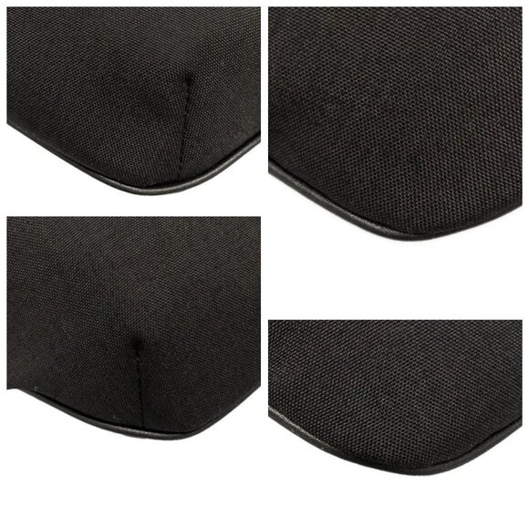 SAINT LAURENT PARIS Classic Monogram Belt Bag Black Canvas Leather 840-061725 - Picture 6 of 14